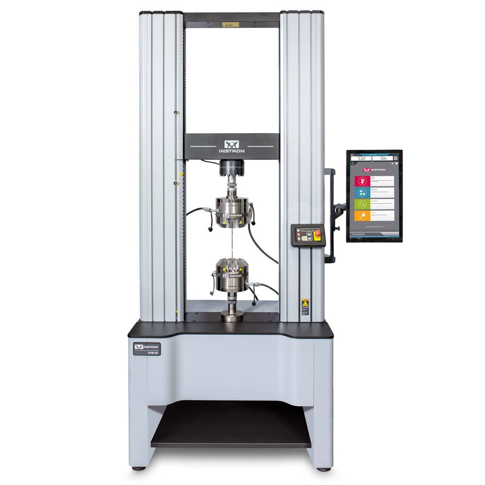 Instron 34TM-50 testing frame in the Berkeley laboratory